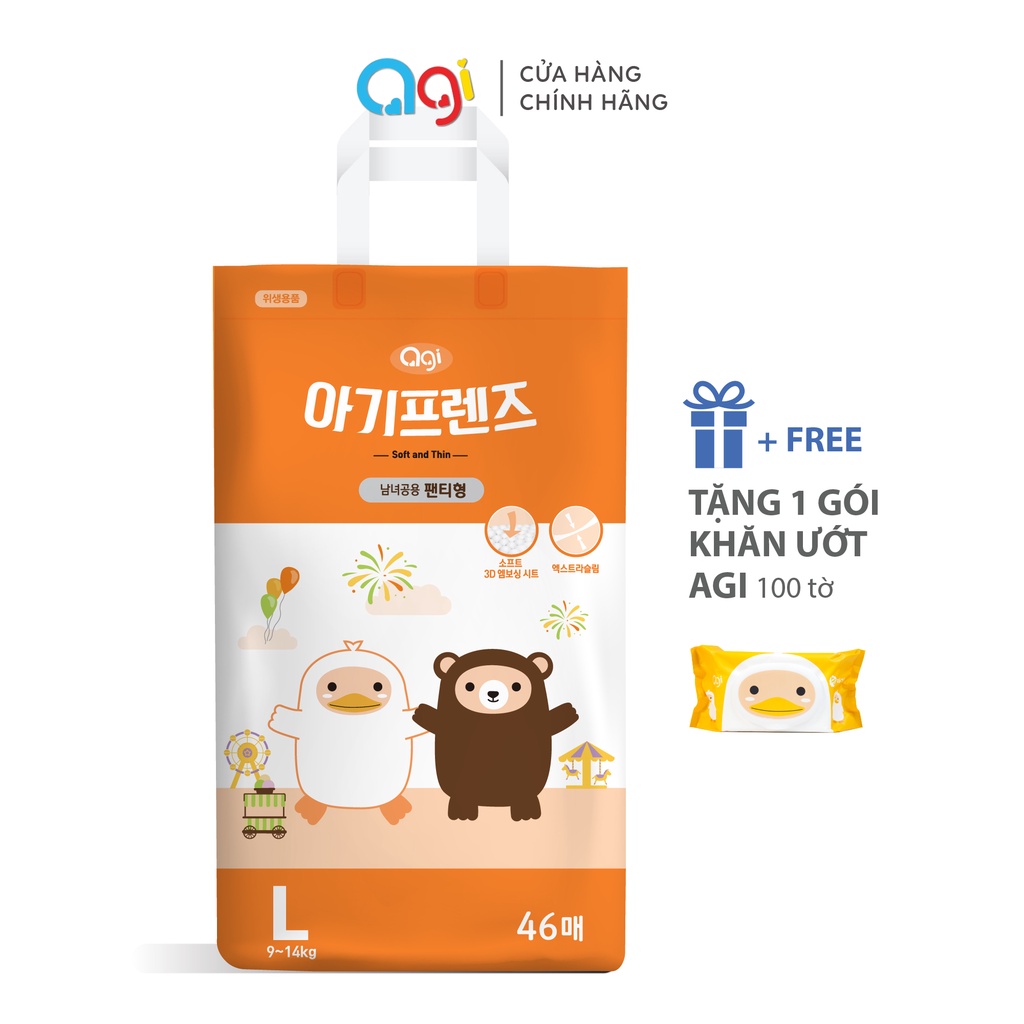 GÓI TẢ QUẦN AGI SIZE L- 46 MIẾNG