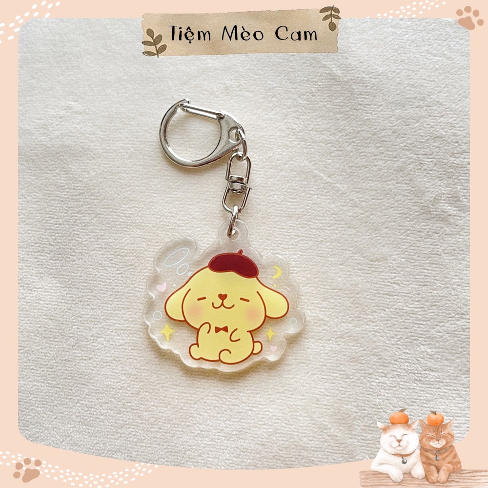 Móc khoá nhân vật hoạt hình Sanrio dễ thương Cute - Cinnamoroll, Kuromi, My Melody, Pompompurin