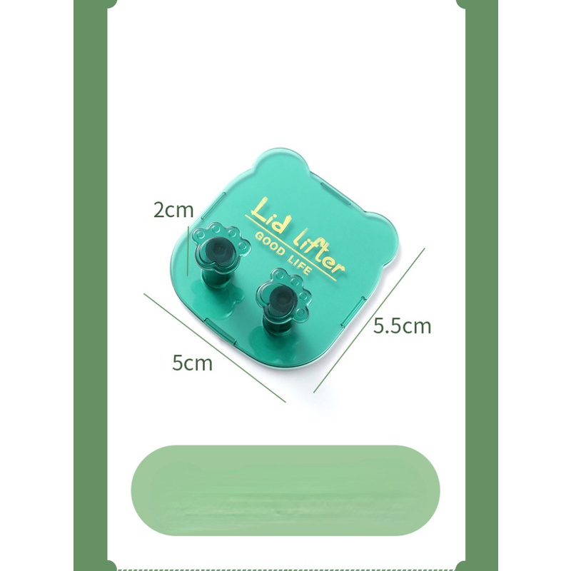 Bộ Hai Móc Treo Đầu Bàn Chải Đánh Răng Gắn Tường Đa Năng Hình Gấu