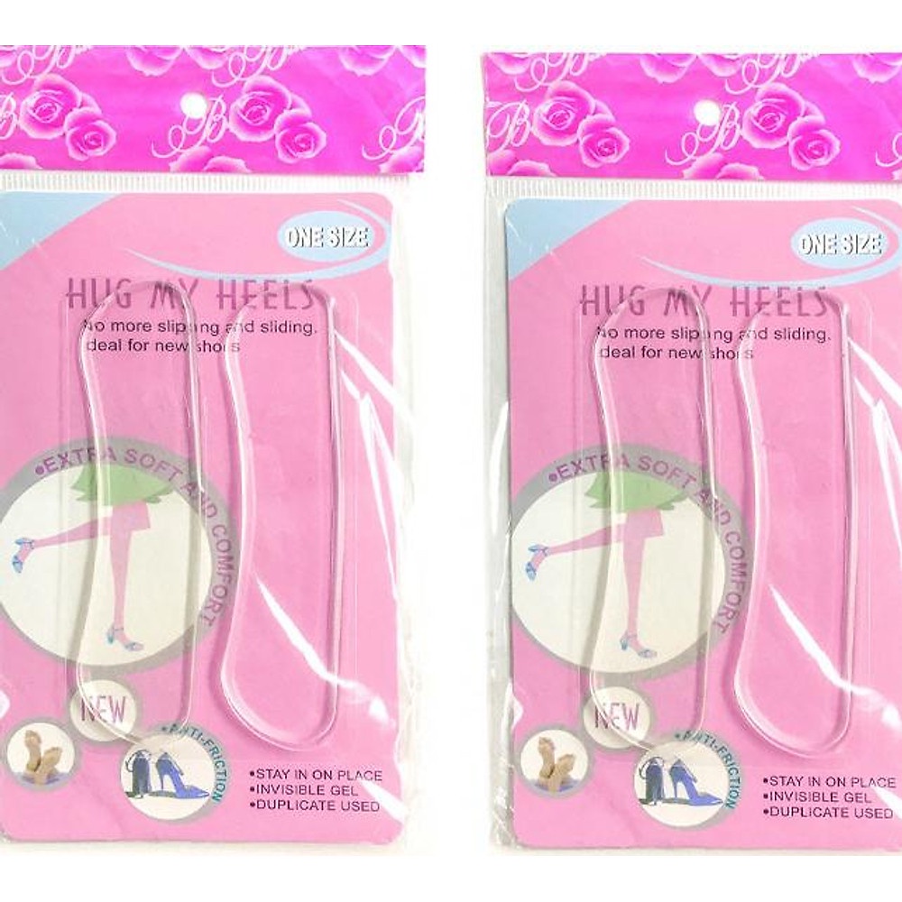 Bộ 2 miếng lót gót giày silicon HUG MY HEELS , giảm đau chân, chống nhấc gót giày, giảm đau chân, dễ dàng thoải mái
