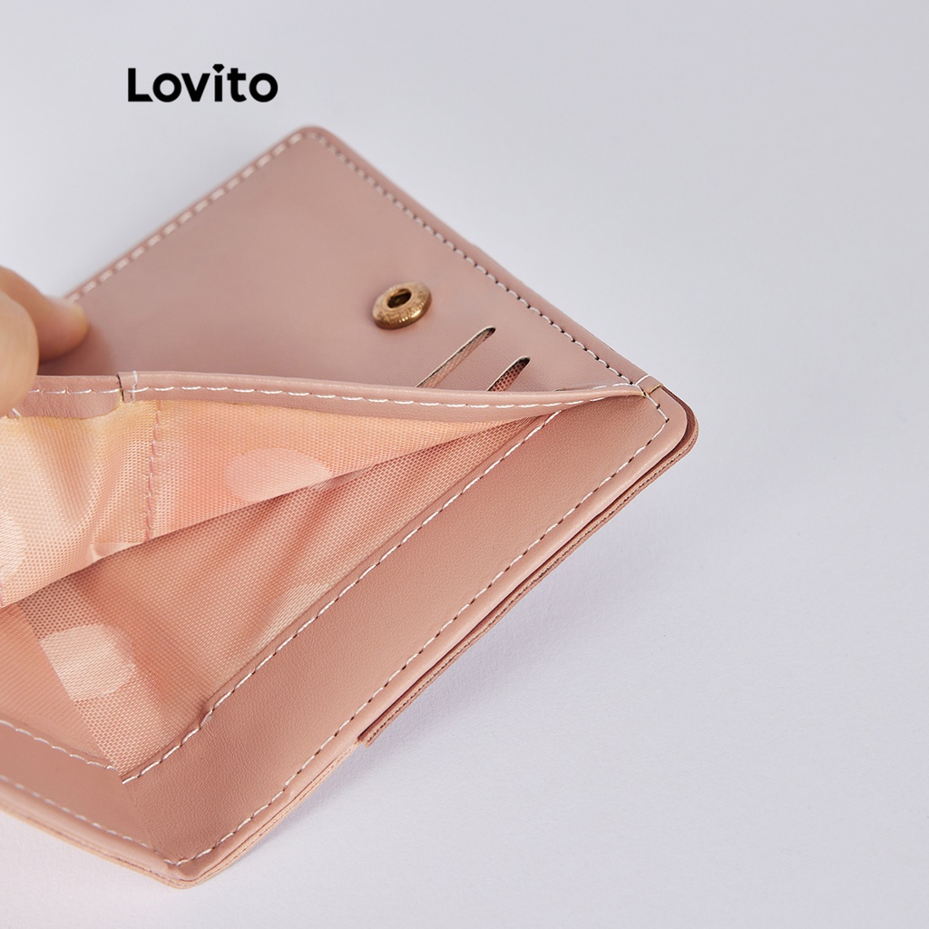 Túi LOVITO hai ngăn dạng dây kéo ghép nối màu sắc phối tua rua dễ thương cho nữ L38BA30 (màu xanh lam)