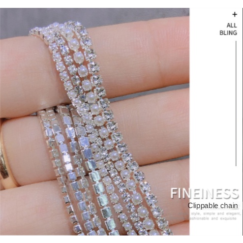 Dây chuyền khoan móng tay Nhật Bản / có thể cắt Dây chuyền trang trí móng tay tự làm bằng tay