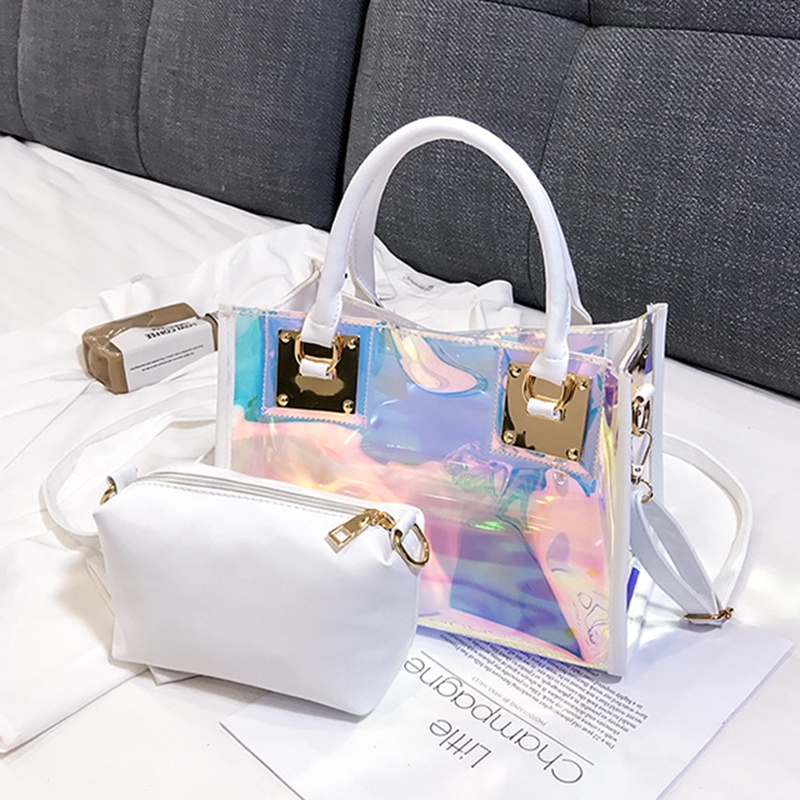 Túi Đeo Vai Hình Vuông Cỡ Nhỏ Trong Suốt Phong Cách Hàn Quốc Thời Trang Cho Nữ
