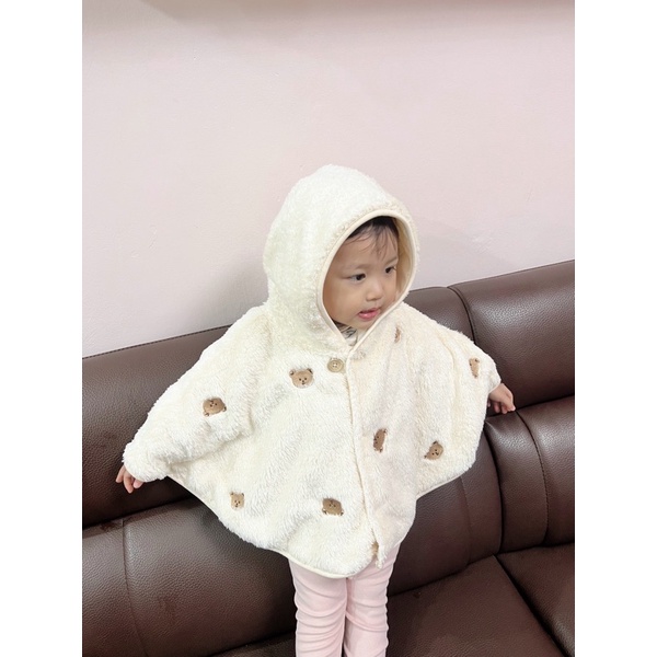 Áo Choàng Gấu  Cho Bé Giữ Ấm Siêu Xinh