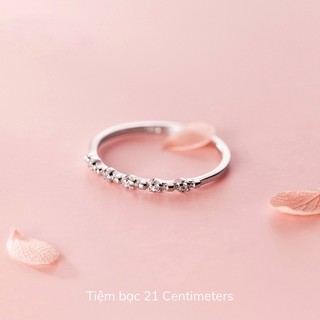 Nhẫn bạc Glitter Nhẫn Tiệm bạc 21Centimeters