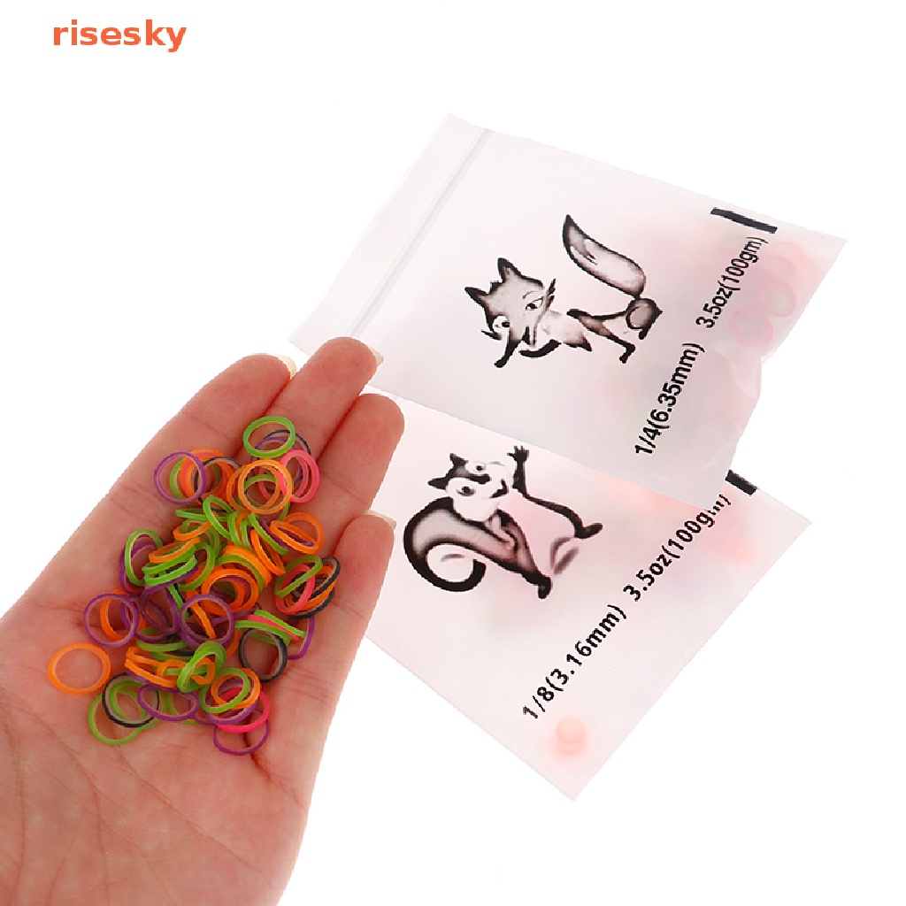 Set 100 Dây Thun Buộc Tóc Chỉnh Hình Nhiều Màu Sắc