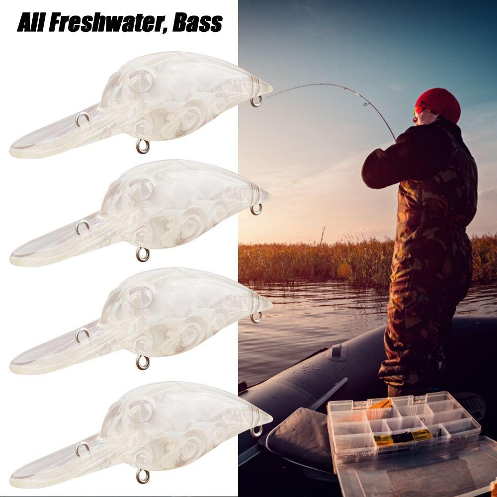 WTTLE Set 5 Mồi Giả Trong Suốt Câu Cá