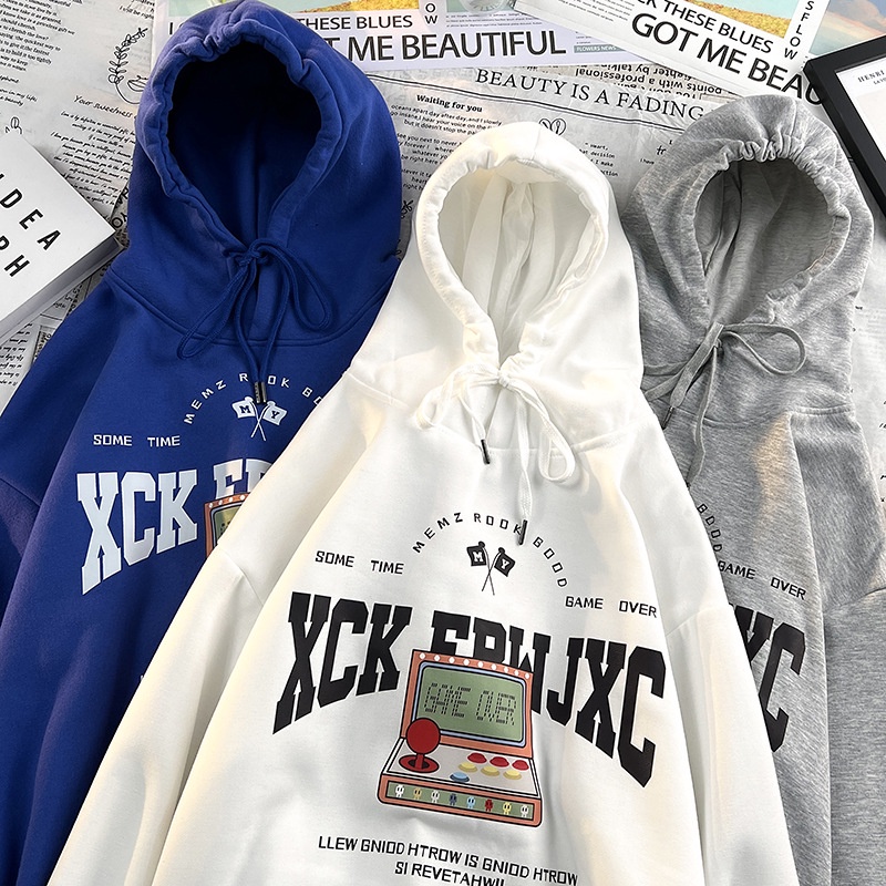 Áo Hoodie Lót Lông Cừu In Họa Tiết Độc Đáo Phong Cách Hip Hop Cho Nam