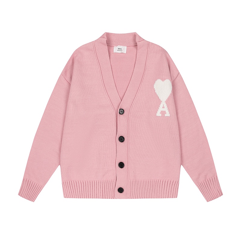 ❤❀  ❤ Áo Khoác Cardigan Dệt Kim Tay Dài Thêu Hình Trái Tim Thời Trang