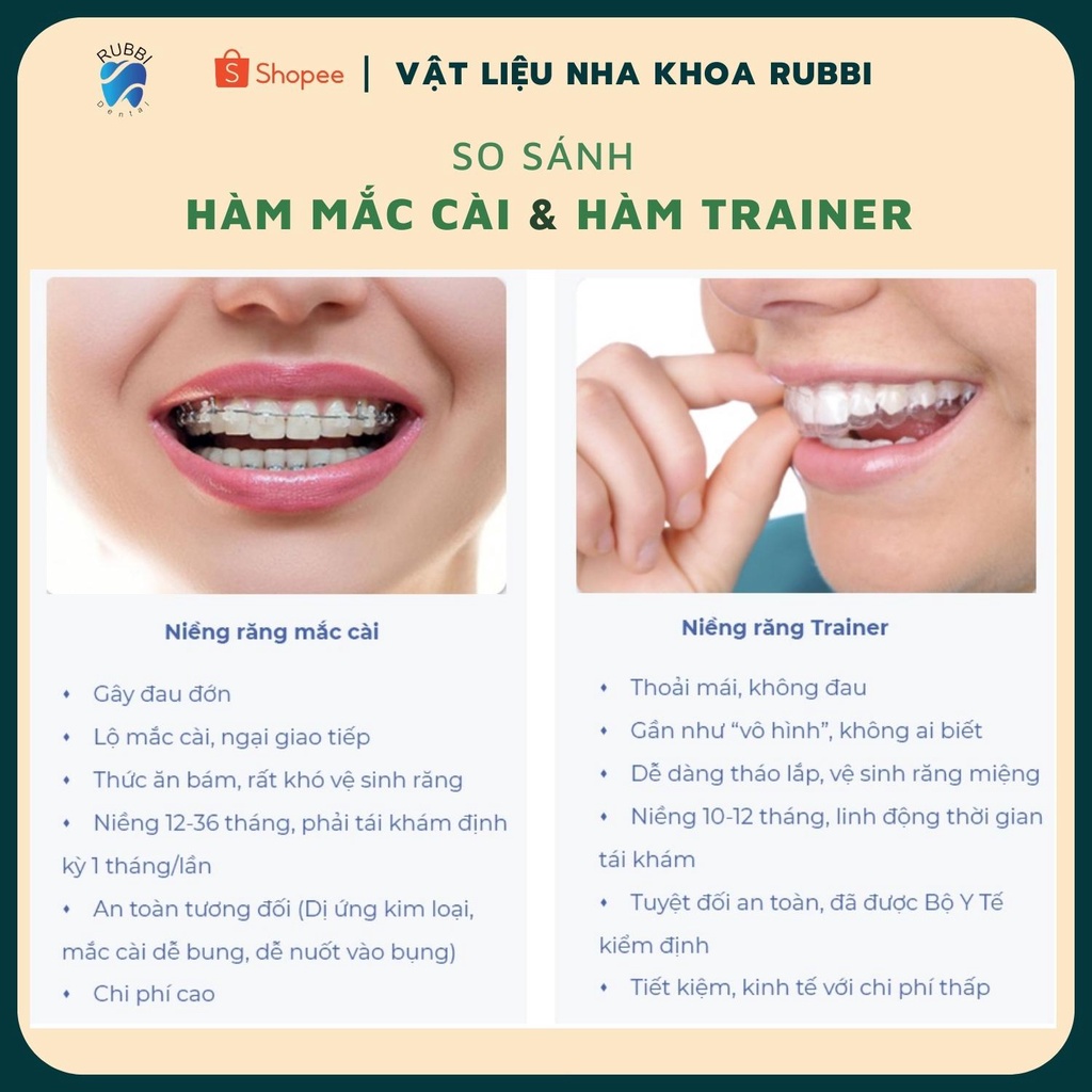 Niềng răng trong suốt niềng răng tại nhà chính hãng TRAINER - Bộ chỉnh nha dành cho người lớn và trẻ em A1 + A2 + A3 | BigBuy360 - bigbuy360.vn