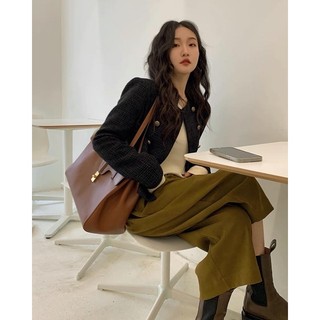 Áo dạ tweed nút đồng (ảnh thật/ có sẵn)
