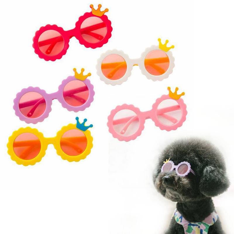 Kính Mát Hình Vương Miện Phong Cách Hàn Quốc Cho Thú Cưng