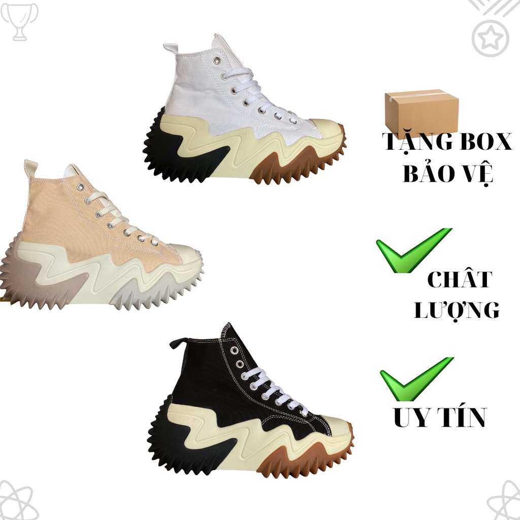 Giày Thể Thao CV Run Star Motion 3 mẫu hot 2022,Giày sneaker CV đế nhím độn đế hàng C.Cấp full bill box