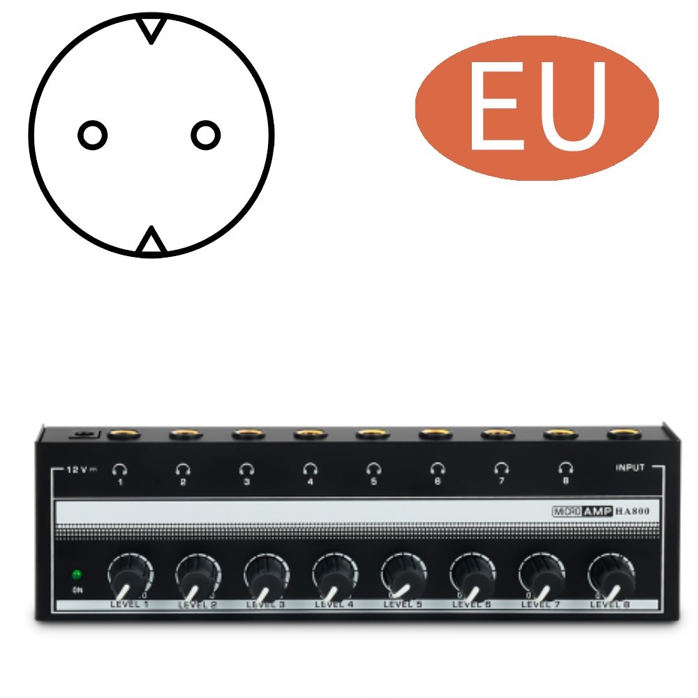 Bộ Khuếch Đại Âm Thanh Siêu Trầm HA800 8 Kênh Phích Cắm EU US