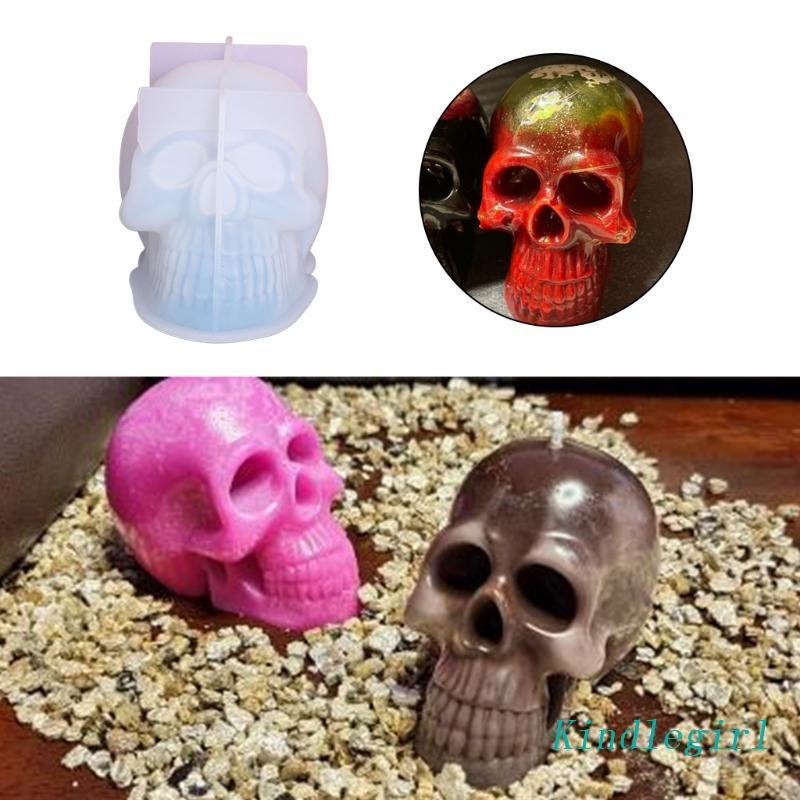 Khuôn Làm Quà Tặng Cho Gia Đình / Bạn Bè Hình Đầu Lâu 3D Bằng Nhựa Resin Bền Độc Đáo