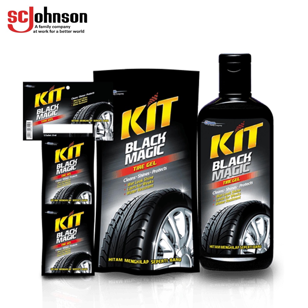 GEL DƯỠNG BÓNG LỐP XE - KIT BLACK MAGIC TIRE GEL  / XÀ PHỒNG KHÔNG NƯỚC , SÁP HƯƠNG