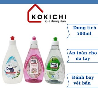 Nước rửa chén bát cho da nhạy cảm DENKMIT dung tích 500ml, an toàn cho da tay