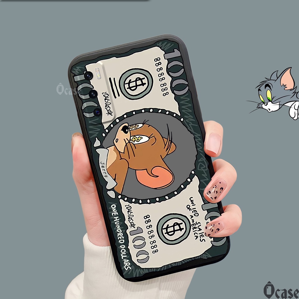 Ốp lưng Vivo V20 SE / Vivo Y70 2020 in hình Mèo và Chuột cạnh viền vuông có bảo vệ camera