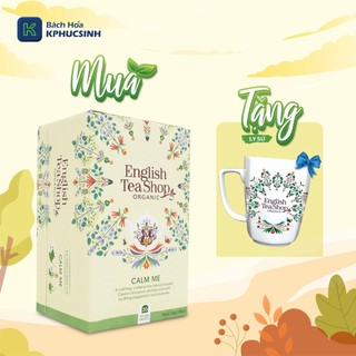 [Tặng ly sứ] Trà organic calm me english tea shop loại 20 gói thơm ngon Kphucsinh