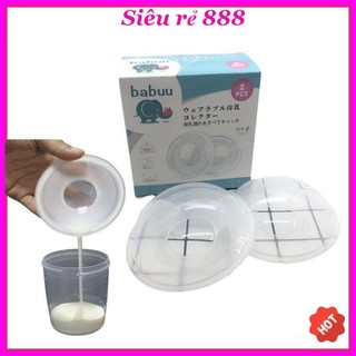 ⚡ Hộp 2 cup/ốc hứng sữa Babuu Nhật Bản siêu tiện dụng