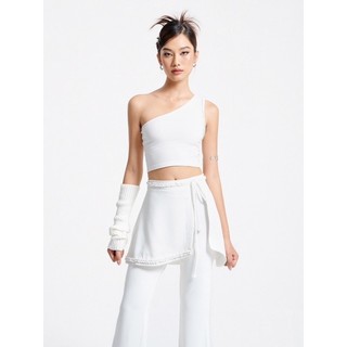 Áo Lệch Vai Phối Bính