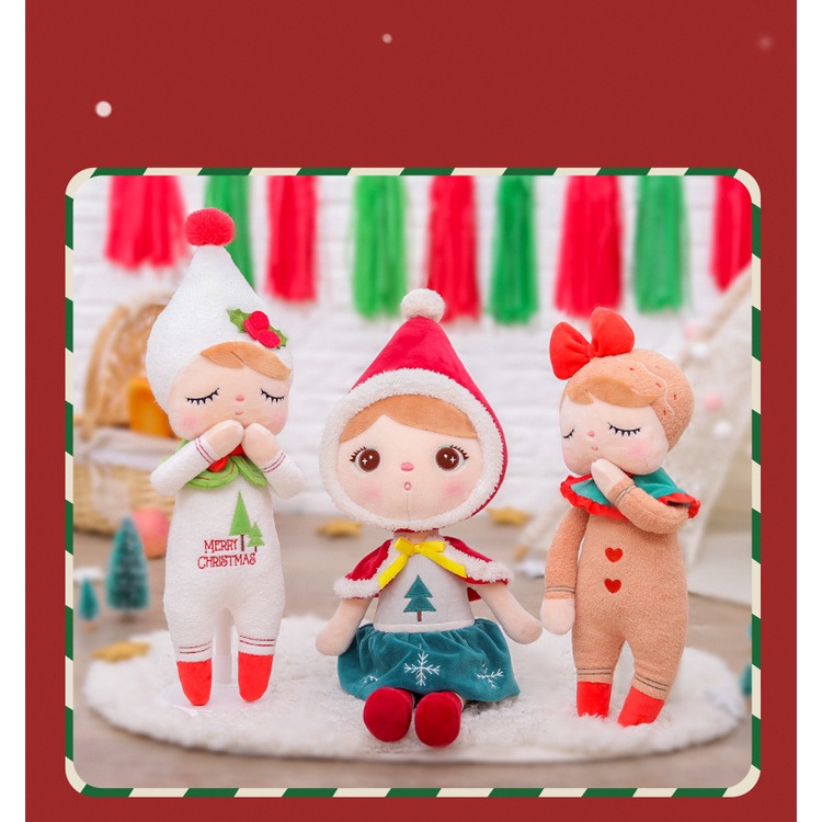 Búp bê bằng bông Metoo, búp bê noel