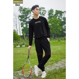 Bộ nỉ nam CARDINA chất cotton da cá cao cấp dáng thể thao khỏe khoắn năng động 2NiM03.