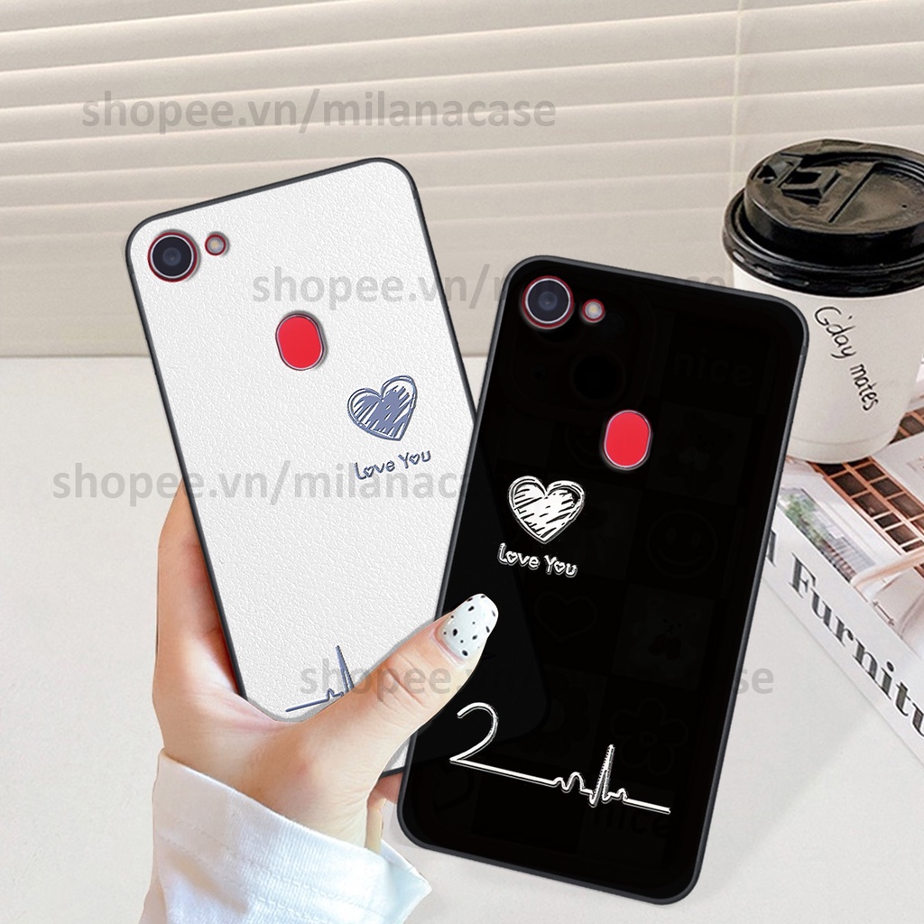 Ốp Oppo F5 / F5 Youth / F7 in hình caro trái tim siêu đẹp, siêu nét đầy phong cách cá tính