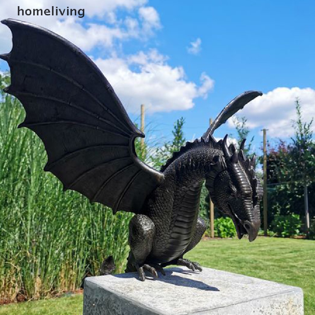 Tượng Rồng Phun Nước Bằng Nhựa Resin Phong Cách Mới Trang Trí Sân Vườn