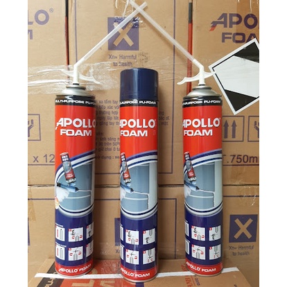 Keo bọt nở APOLLO FOAM 750ml có vòi đi kèm HÀNG ĐẸP MỚI