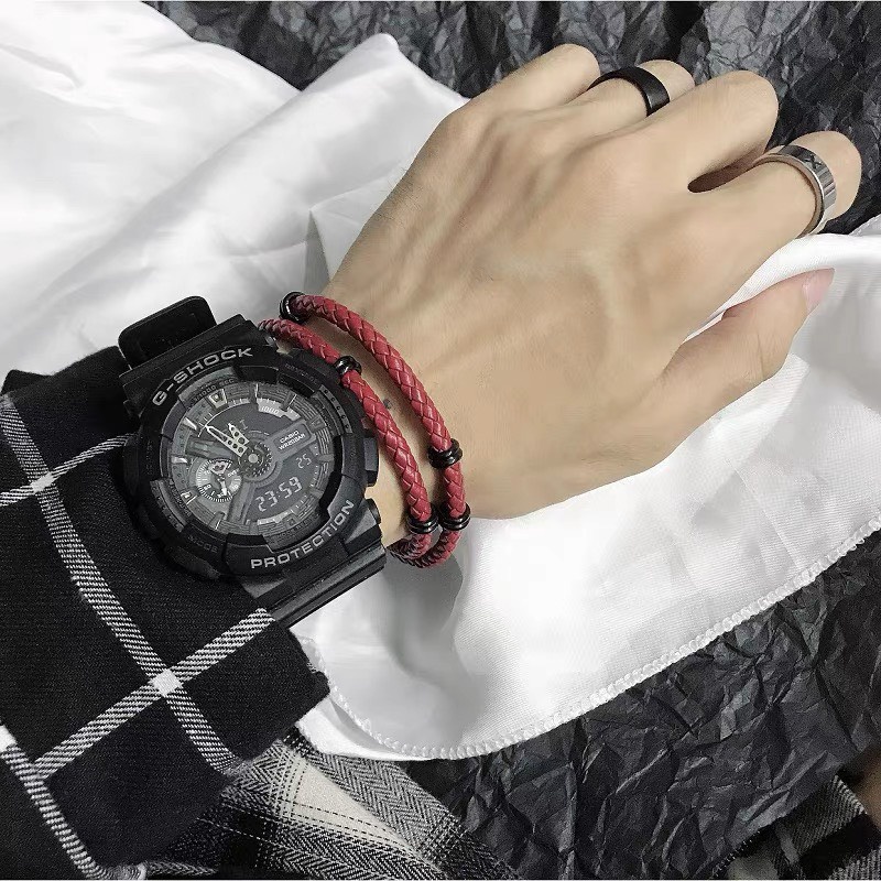 Vòng Tay Nam Lắc Tay Unisex Buckle Thời Trang Vòng Tay Dây Dù Nữ Basic Kuu Clothes Màu Đen Chất Liệu Bền Bỉ - VT Buckle