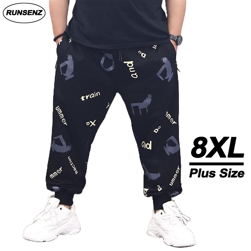 Quần Jogger Ống Rộng Plus Size XL-8XL Cho Nam