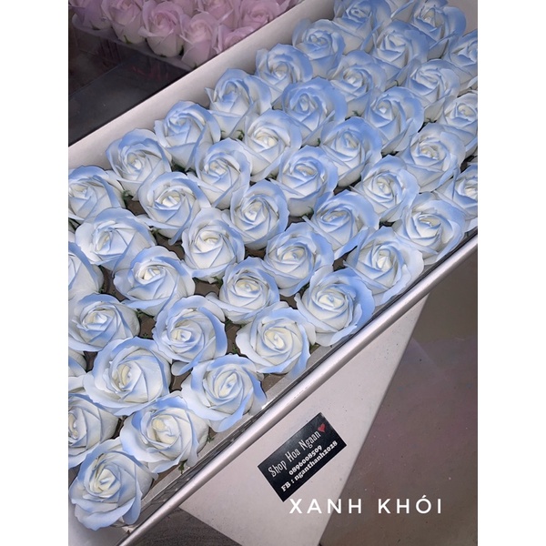 Hoa sáp loang màu 3 lớp tặng kèm que cắm hoa cho khách, hàng siêu đẹp loại 1