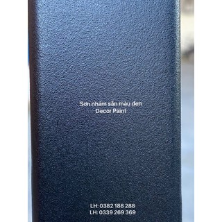Sơn trên sắt mạ kẽm, nhôm, đồng, inox, nhựa màu đen nhám Decor Paint
