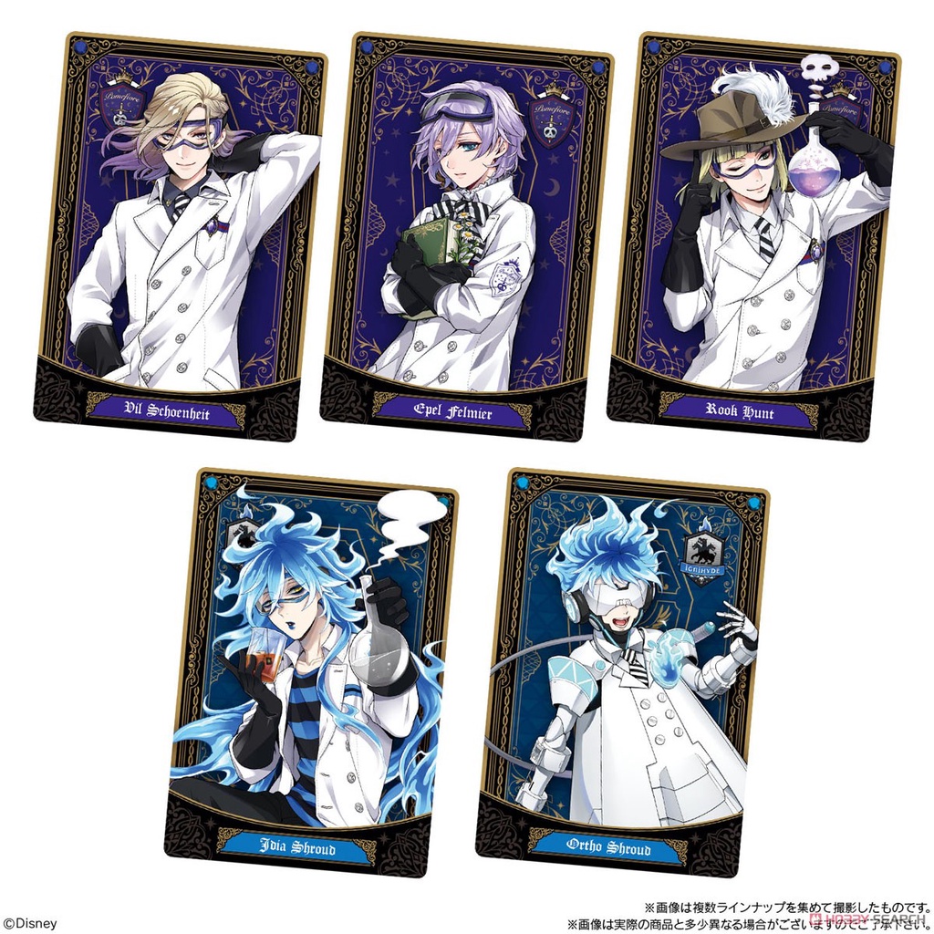 Thẻ sưu tầm bóc bánh Disney: Twisted-Wonderland Wafer 3 Shokugan chính hãng Nhật Bản