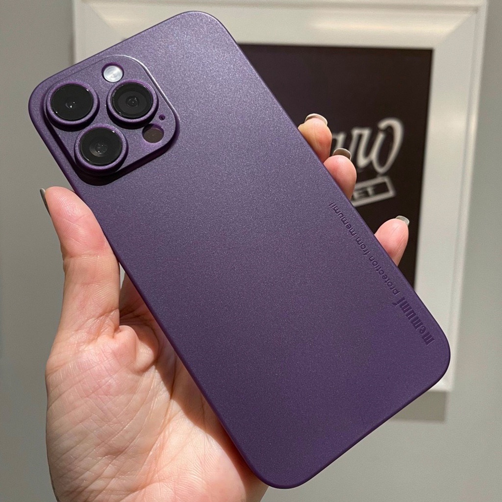 Ốp Memumi Siêu Mỏng 0.33 mm iP 14Promax/ 14Plus/ 14Pro/ 14/ 13Promax/ 13Pro/ 13/ 12Promax/ 12Pro/ 12 Chính Hãng Memumi