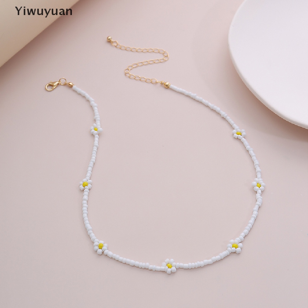 &lt; Yiwuyuan &gt; Vòng Cổ Choker Chuỗi Hạt Hình Hoa Phong Cách Bohemian Làm Quà Tặng Hàng Giảm Giá