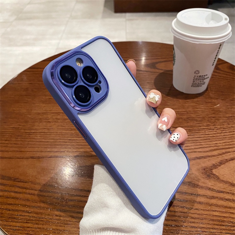 Ốp Điện Thoại iPhone 14 13 Pro max 14 plus Silicon case ốp lưng điện thoại iphone 14 promax silicon Cứng Trong Suốt Chống Sốc Sang Trọng Cho iP 14 13 Pro max 14 plus