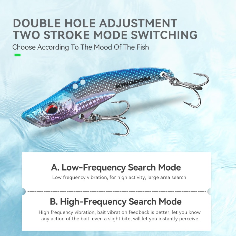 Set 3 Mồi Câu Cá Giả Cứng 50mm 60mm 68mm