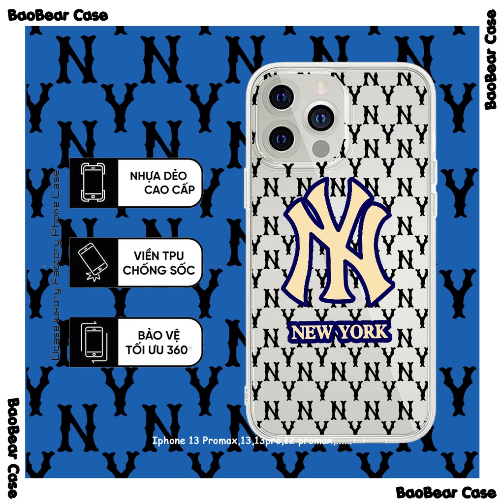 Ốp MLB iphone 15prm,15plus,15pro,15,14 promax,13pro,13,12promax,12pro/12, 11promax, 11pro, 11, Xr, Xs