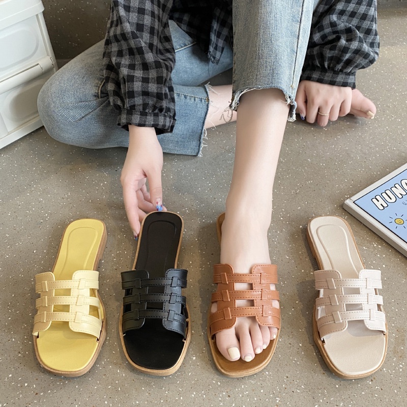 Dép lê nữ chữ H quai ngang mới nhất đi mưa đi biển siêu bền chống trơn trượt đế bằng mùa hè Validep03 V313