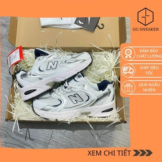 Giày sneaker nb newbalance 530 trắng bạc |nb white grey