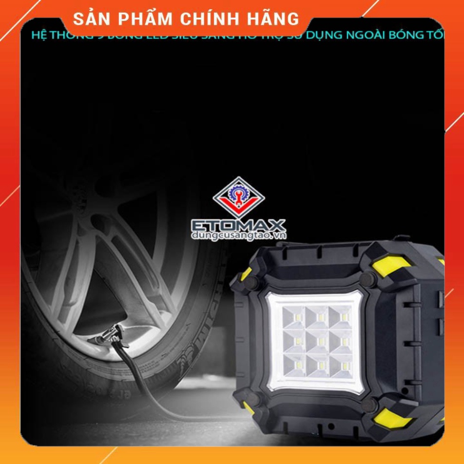 Máy nén khí bơm hơi mini 12v V6 đồng hồ điện tử
