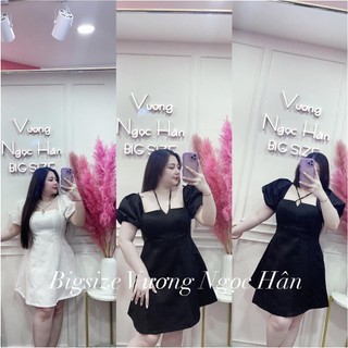 Đầm tay phồng chéo dây bigsize vương ngọc hân
