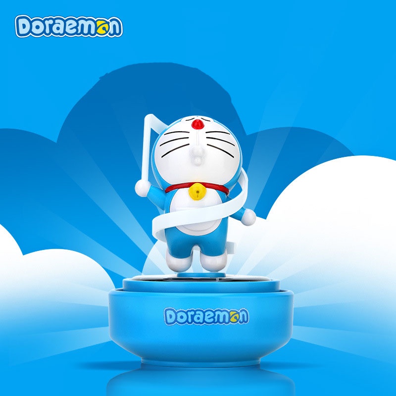 DORAEMON nhảy múa năng lượng mặt trời kèm sáp thơm tinh dầu xông phòng trang trí nhà cửa, phòng ngủ, quà tặng-Ráp