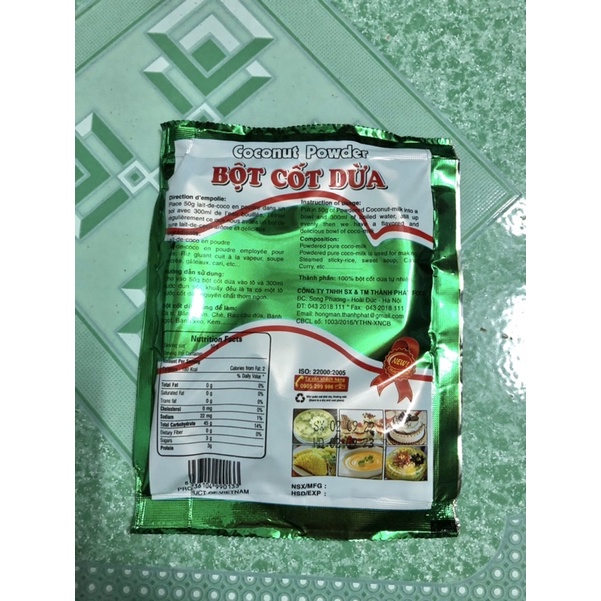 Bột cốt dừa nguyên chất Thành Phát 1 gói 50g