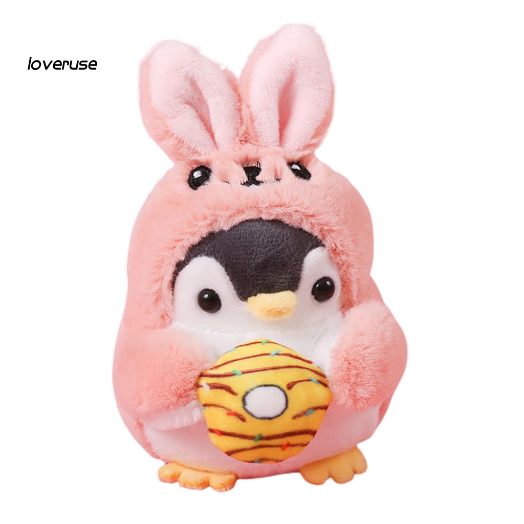Móc Khóa Hình Chim Cánh Cụt Nhồi Bông Đáng Yêu 10cm