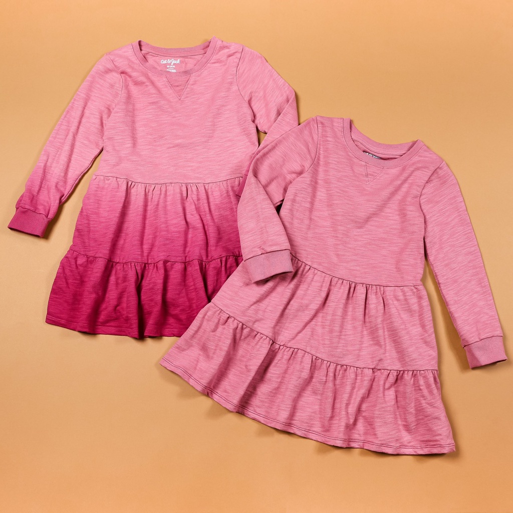 Đầm C@t& jack thun da cá size đại 4-16T, đầm siêu đẹp cho bé gái tuổi teen