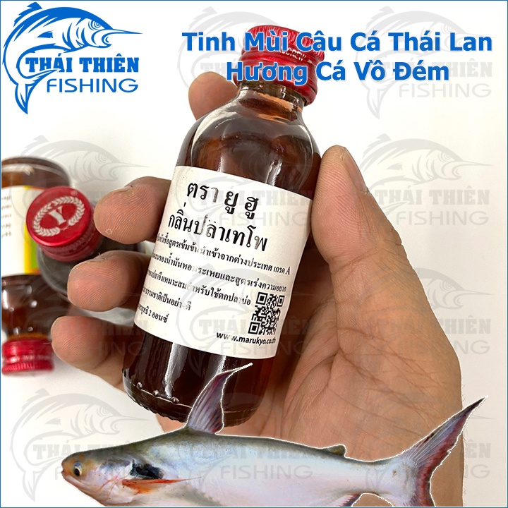 Tinh Mùi Câu Cá Thái Lan, Hương Dụ Cá Vồ Đém, Cá Tra Bần Chai 58ml