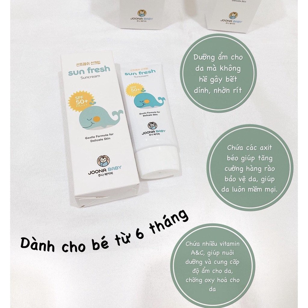 Kem chống nắng spf50 sun fresh dành cho bé joona baby hàn quốc - ảnh sản phẩm 4